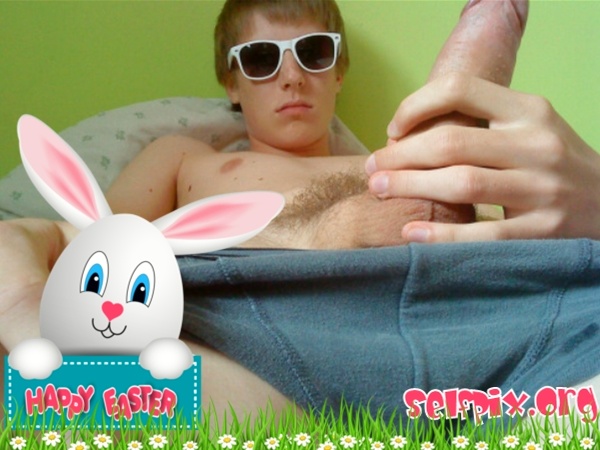 Happy Easter 2017! teen_boy_xxx_easter_special: Young uncut euro teen boy masturbates